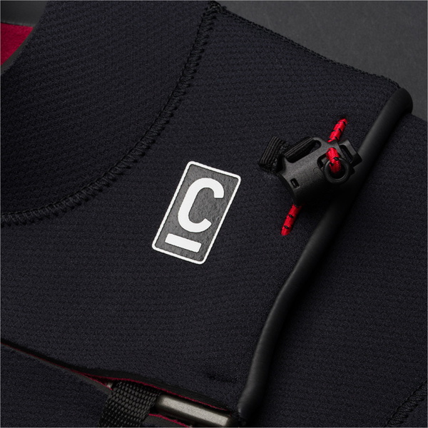 2026 C-Skins Junior Nuwave Session 5/4mm Brustrei&szlig;verschluss Neoprenanzug CSE54JC - Legion Blue / Black / Red